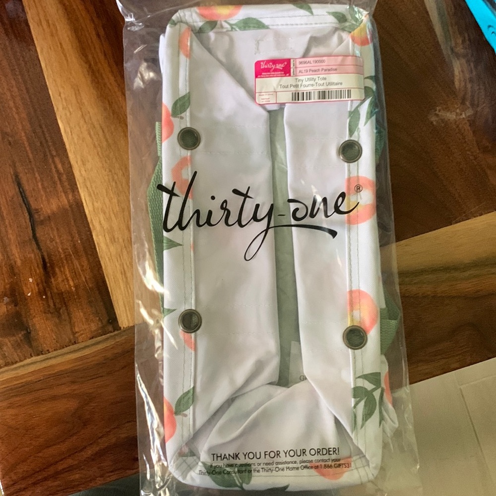 Thirty one plaid utility tote.. brand new